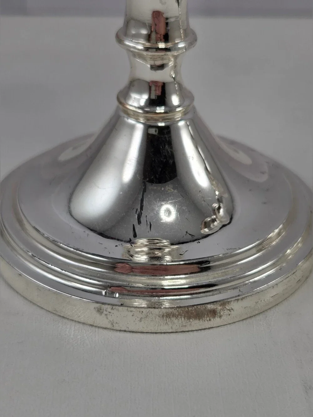 Vintage English Silver Plated Candlestick Holder Pair, 6